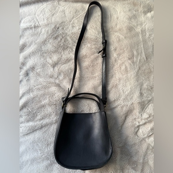 NWT Madewell The Sydney Leather Crossbody Bag True Black - Picture 4 of 14